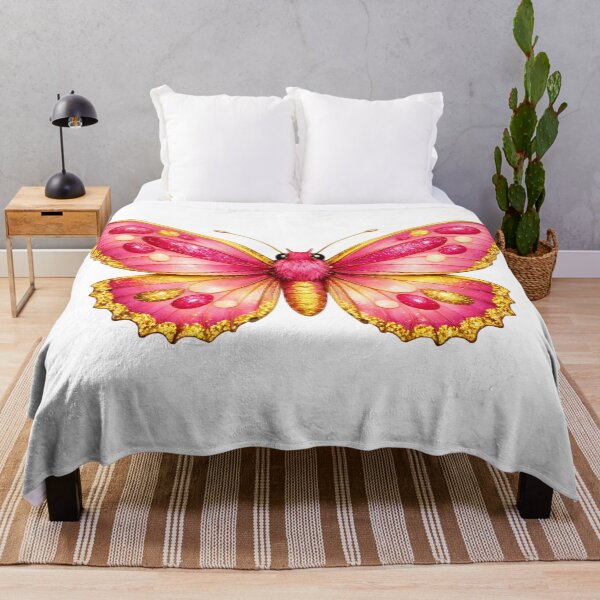 Item preview, Beautiful Pink and Gold Butterfly Illustration. designed and sold by AmirArtisanVibe.