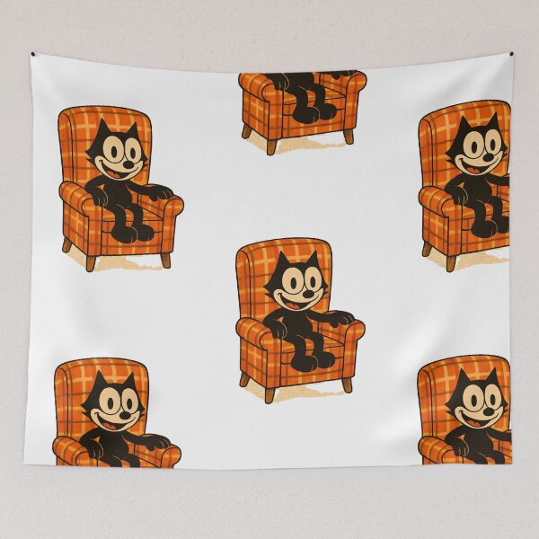 Item preview, VINTAGE CAT ON THE ARMCHAIR AT HOME VINTAGE ILLUSTRATION designed and sold by infinitearte.