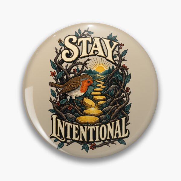Item preview, Stay Intentional – Robin on the Golden Path designed and sold by VioVibe.