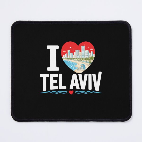 Item preview, I Love Tel Aviv Israel Beach City Art designed and sold by crouchingpixel.