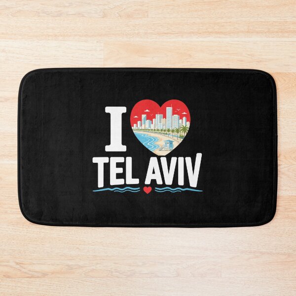 Item preview, I Love Tel Aviv Israel Beach City Art designed and sold by crouchingpixel.