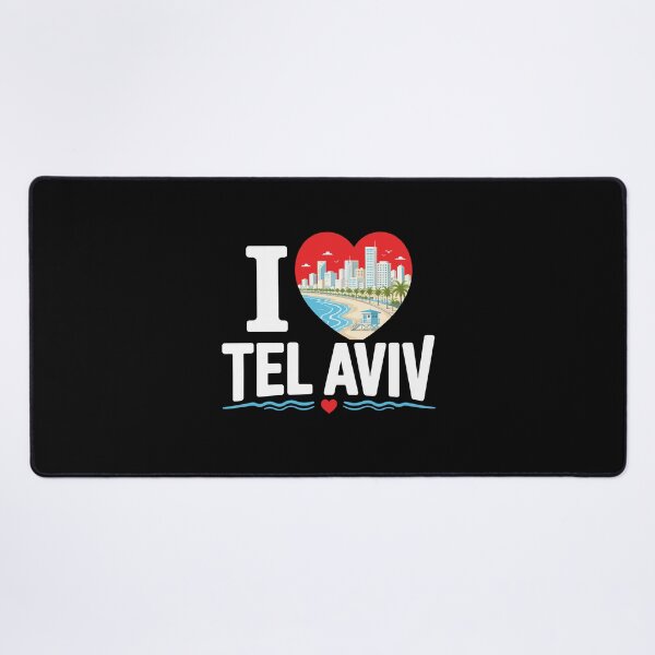 Item preview, I Love Tel Aviv Israel Beach City Art designed and sold by crouchingpixel.