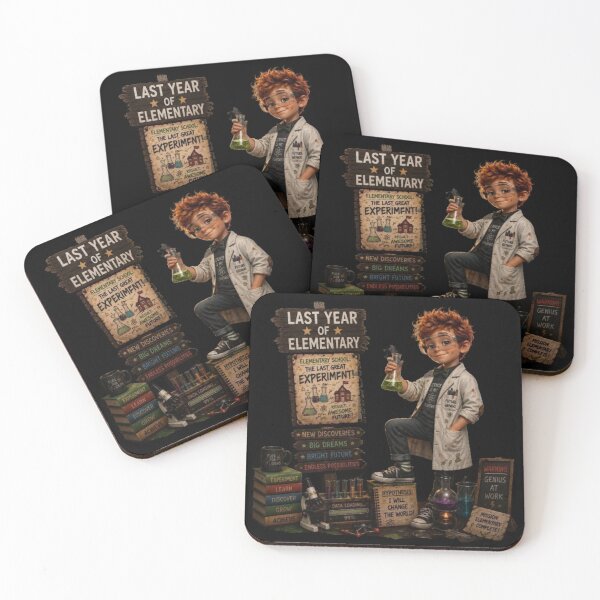 Item preview, First Day of My Last Year in Elementary,The Last Great Experiment Last Year Of Elementary School Boy Genius Scientist designed and sold by Crystal-Tree.