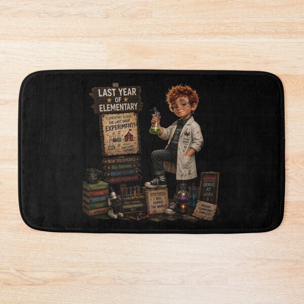 Item preview, First Day of My Last Year in Elementary,The Last Great Experiment Last Year Of Elementary School Boy Genius Scientist designed and sold by Crystal-Tree.