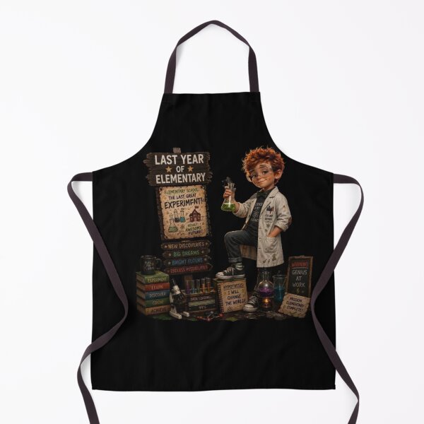 Item preview, First Day of My Last Year in Elementary,The Last Great Experiment Last Year Of Elementary School Boy Genius Scientist designed and sold by Crystal-Tree.