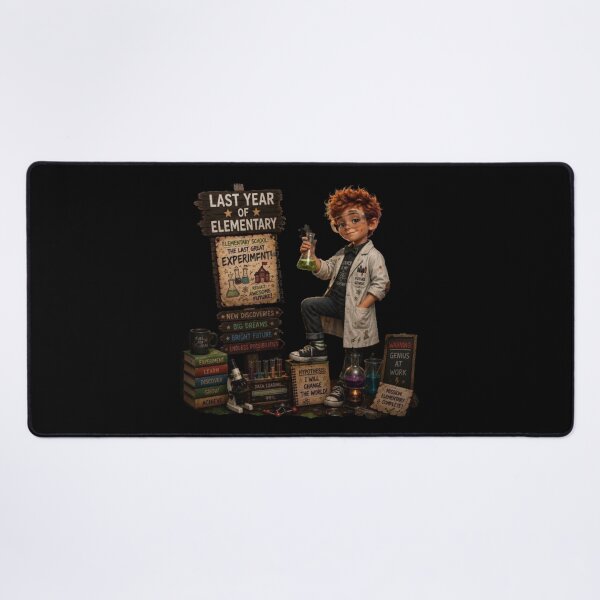 Item preview, First Day of My Last Year in Elementary,The Last Great Experiment Last Year Of Elementary School Boy Genius Scientist designed and sold by Crystal-Tree.