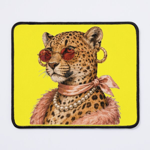 Item preview, Fashion Leopard Queen | Chic Leopard Portrait Art designed and sold by DailyDoodlesBySumbul.