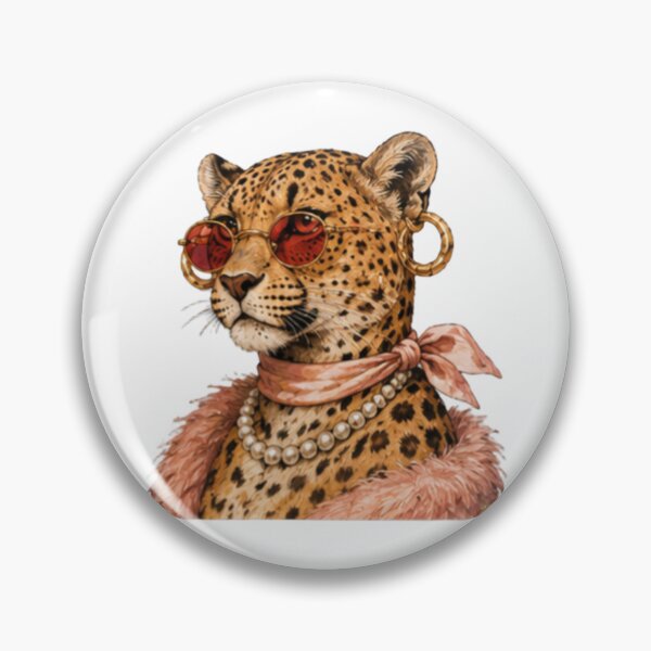 Item preview, Fashion Leopard Queen | Chic Leopard Portrait Art designed and sold by DailyDoodlesBySumbul.
