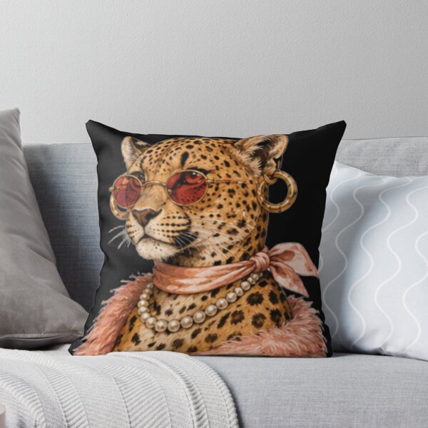 Item preview, Fashion Leopard Queen | Chic Leopard Portrait Art designed and sold by DailyDoodlesBySumbul.