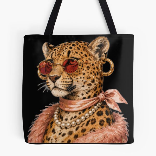 Item preview, Fashion Leopard Queen | Chic Leopard Portrait Art designed and sold by DailyDoodlesBySumbul.