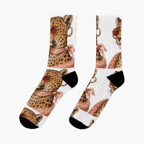 Item preview, Fashion Leopard Queen | Chic Leopard Portrait Art designed and sold by DailyDoodlesBySumbul.