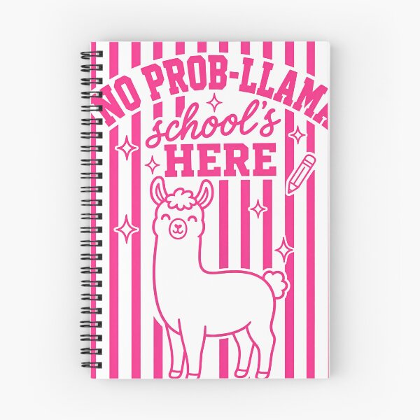 Item preview, No Prob-Llama School's Here Retro Shirt designed and sold by MOCH- ART.
