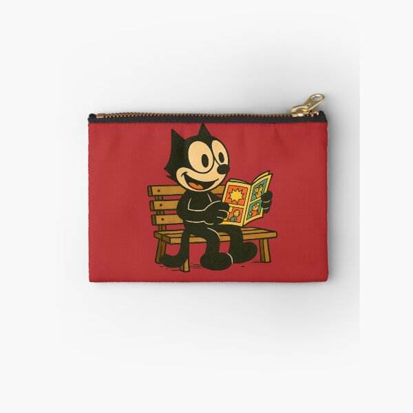 Item preview, VINTAGE CAT SITTING ON A BENCH READING A VINTAGE COMIC STRIP designed and sold by infinitearte.