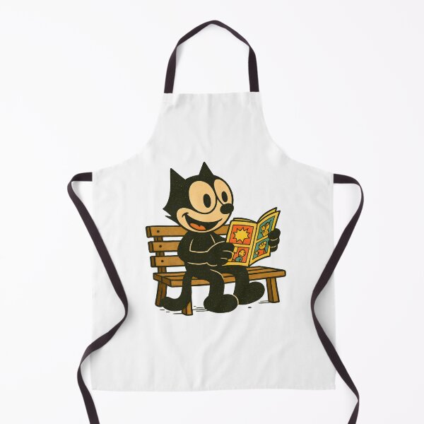 Item preview, VINTAGE CAT SITTING ON A BENCH READING A VINTAGE COMIC STRIP designed and sold by infinitearte.