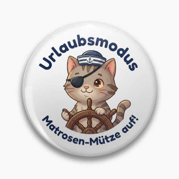 Item preview, Cute Captain Cat - Vacation mode, sailor hat on! designed and sold by 1smillaundfiete.