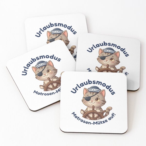 Item preview, Cute Captain Cat - Vacation mode, sailor hat on! designed and sold by 1smillaundfiete.