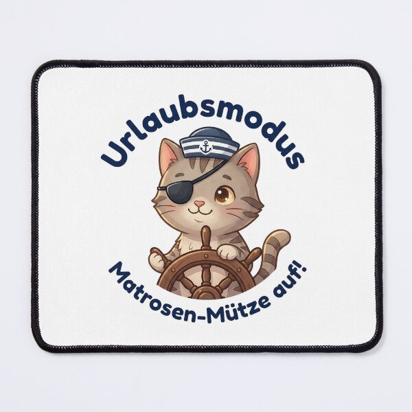 Item preview, Cute Captain Cat - Vacation mode, sailor hat on! designed and sold by 1smillaundfiete.