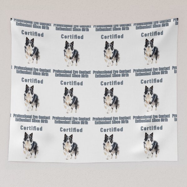 Item preview, Border Collie Stare Funny Dog Lover Watercolour Shirt designed and sold by NatureUnleashed.