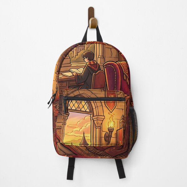Item preview, Wizard Castle Lion House Tower Room - Cozy Fireplace Study Art designed and sold by KreonaTime.