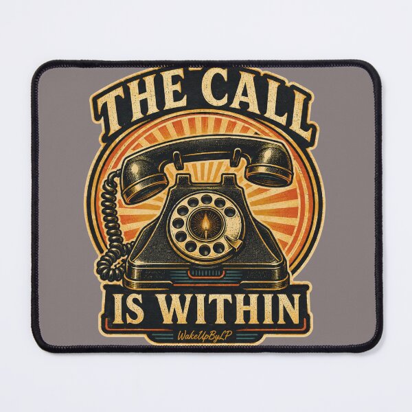 Item preview, The Call Is Within – Retro Rotary Phone designed and sold by WakeUpByLP.