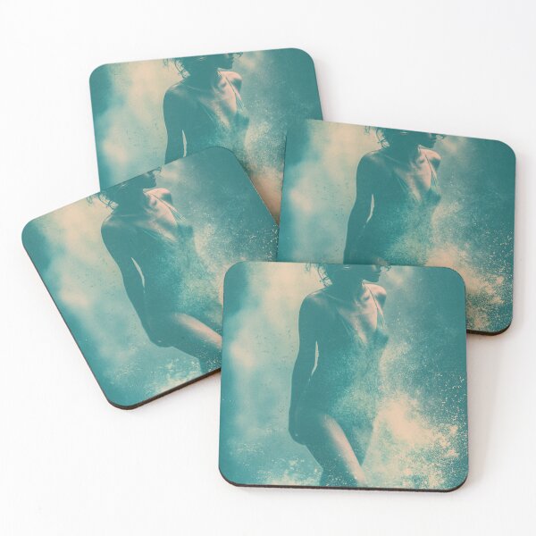 Item preview, Ethereal Woman in Water Splash & Mist | Elemental Pin-Up for Man Cave designed and sold by SynthSeduction.