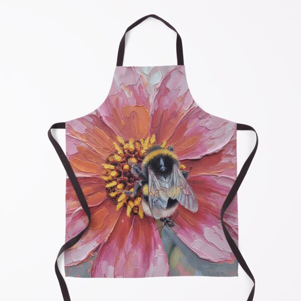 Item preview, Bee on pink flower designed and sold by Pinkgnomie.