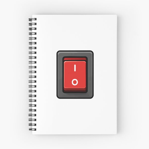 Item preview, Red Electrical Switch Icon designed and sold by VectorForge Studio.