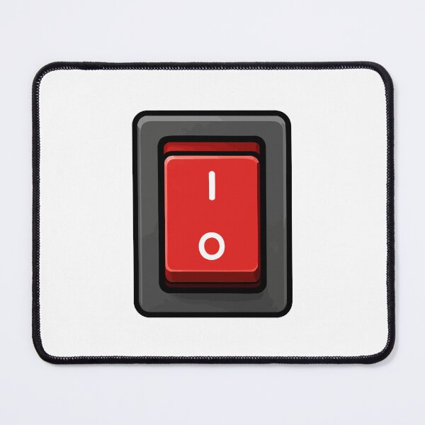 Item preview, Red Electrical Switch Icon designed and sold by VectorForge Studio.
