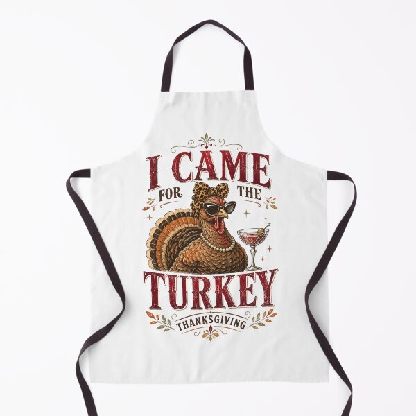 Item preview, I Came For The Turkey Funny Thanksgiving Cocktail Humor Design with Sassy Turkey designed and sold by raedattia.