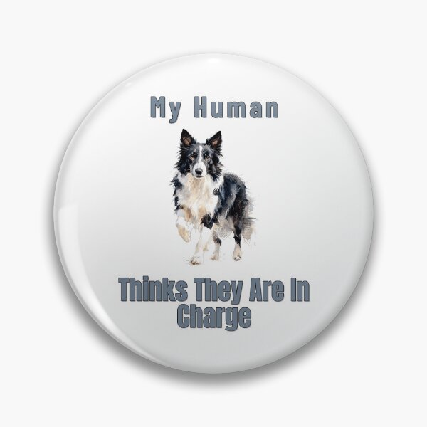 Item preview, Border Collie In Charge Funny Dog Owner Watercolour Shirt designed and sold by NatureUnleashed.