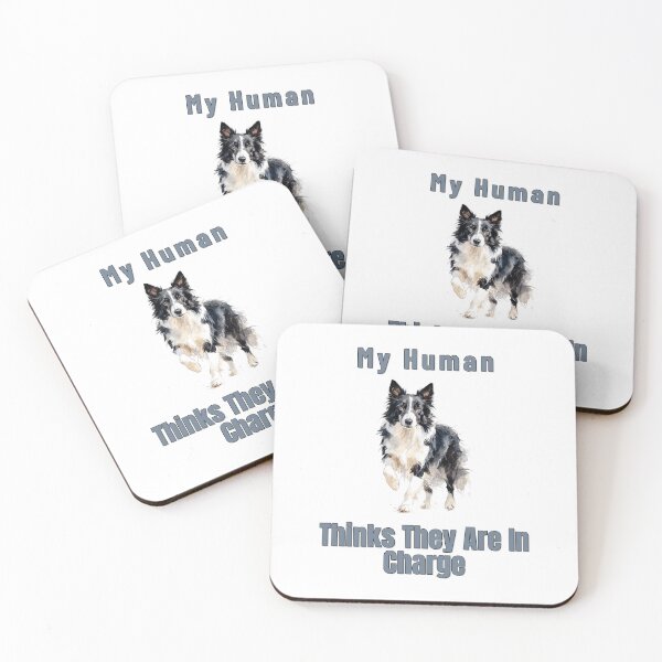 Item preview, Border Collie In Charge Funny Dog Owner Watercolour Shirt designed and sold by NatureUnleashed.