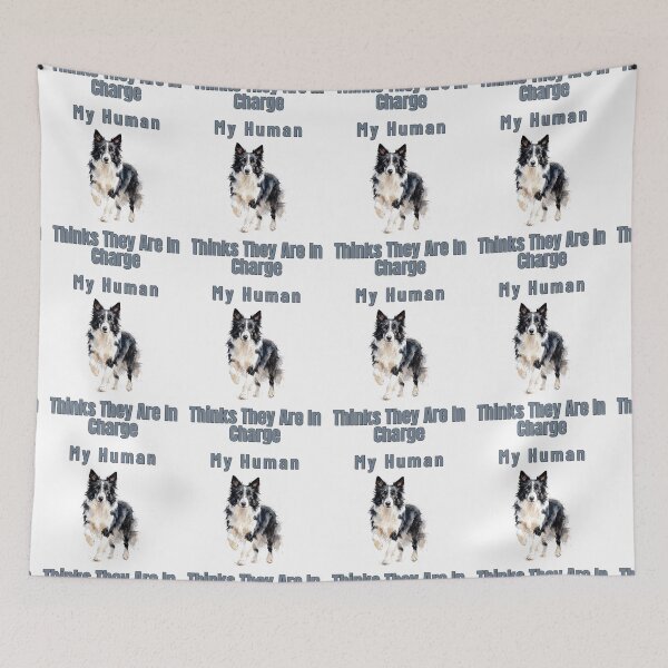 Item preview, Border Collie In Charge Funny Dog Owner Watercolour Shirt designed and sold by NatureUnleashed.