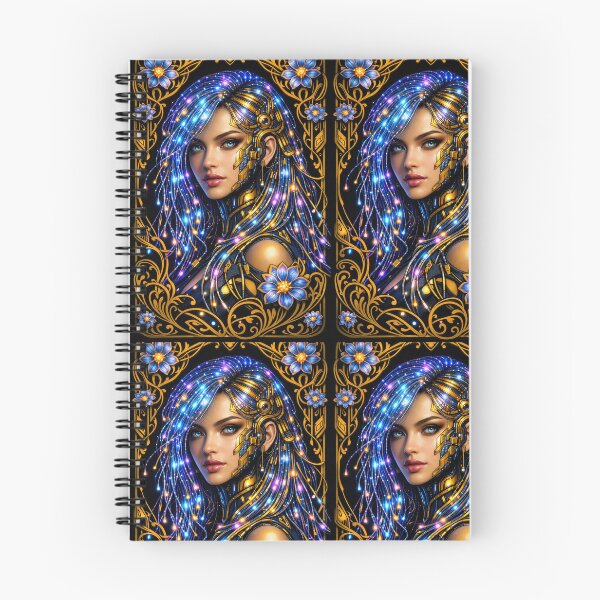 Item preview, Cosmic Goddess Nebula: Psychedelic Starry Portrait designed and sold by Ink-verse-.