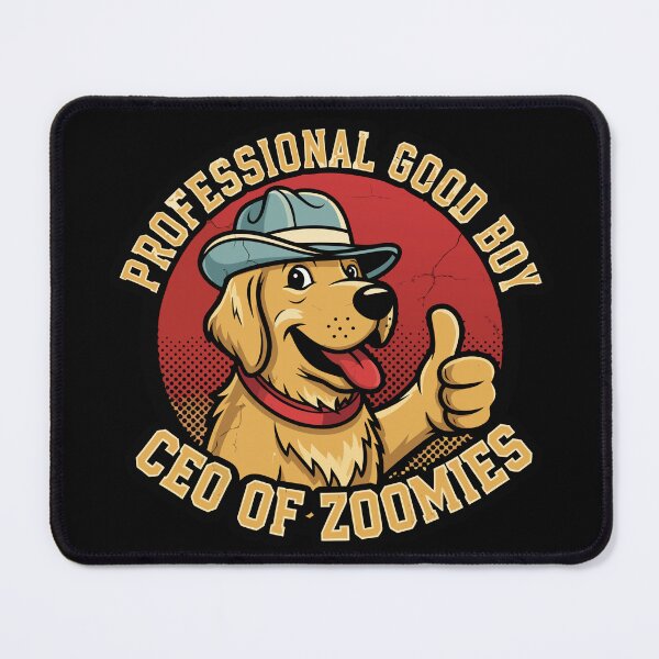 Item preview, Vintage Mascot Golden Retriever CEO of Zoomies T-Shirt - 1930s Retro Cartoon designed and sold by mantra2023.