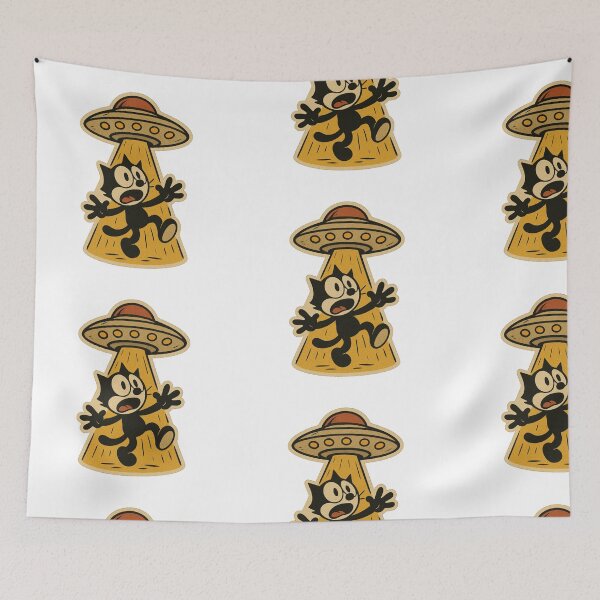 Item preview, CAT VINTAGE KIDNAPPED BY UFOS VINTAGE COMIC designed and sold by infinitearte.