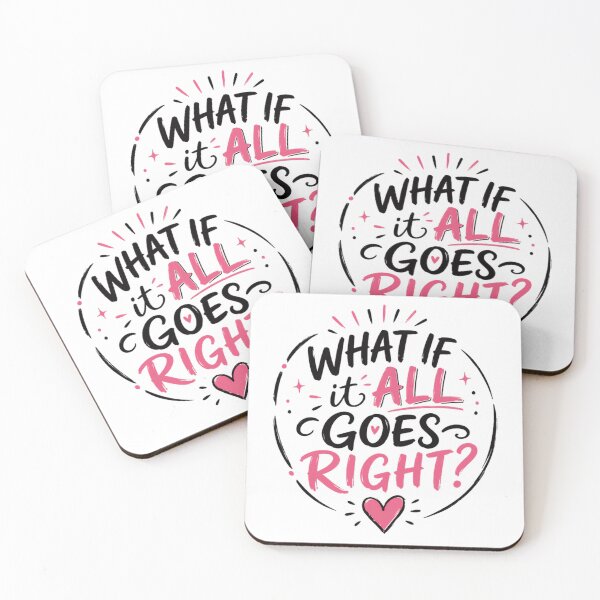 Item preview, What If It All Goes Right? Motivational Positive Thinking Inspiration designed and sold by RetroMini2026.