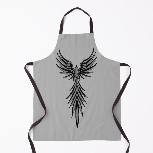 Item preview, Grey Phoenix Tribal Firebird Minimalist Art designed and sold by URSM.