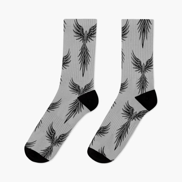 Item preview, Grey Phoenix Tribal Firebird Minimalist Art designed and sold by URSM.
