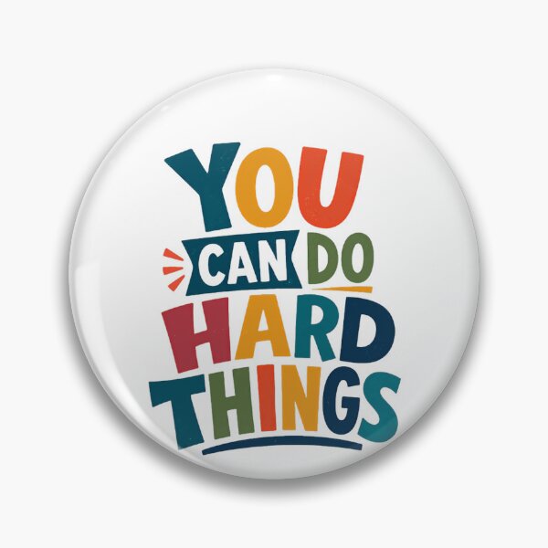 Item preview, You Can Do Hard Things Motivational Inspirational Encouragement designed and sold by RetroMini2026.