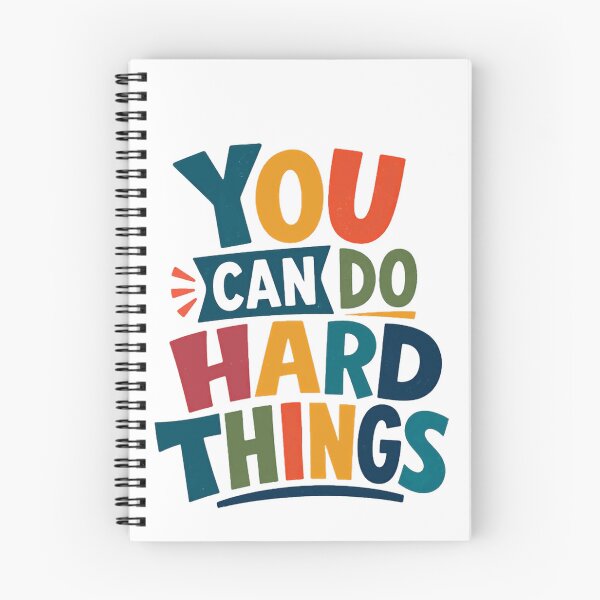 Item preview, You Can Do Hard Things Motivational Inspirational Encouragement designed and sold by RetroMini2026.