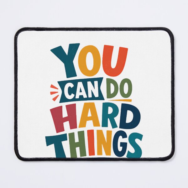 Item preview, You Can Do Hard Things Motivational Inspirational Encouragement designed and sold by RetroMini2026.