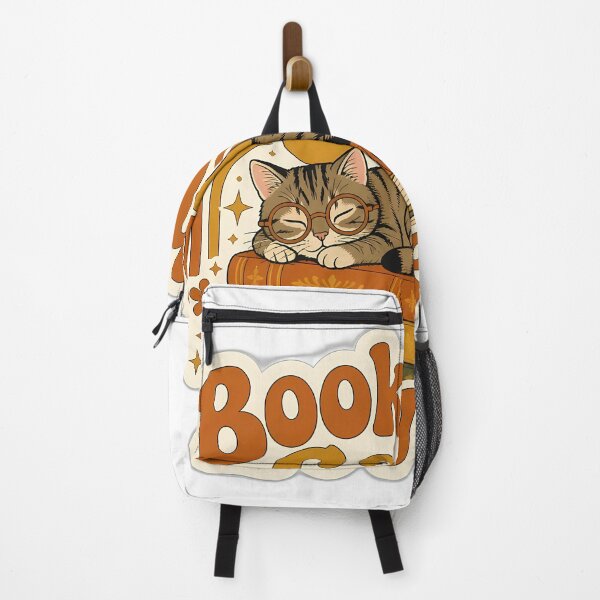 Item preview, Retro Bookish Cat Lover Reading Aesthetic designed and sold by Retro Whiskers.