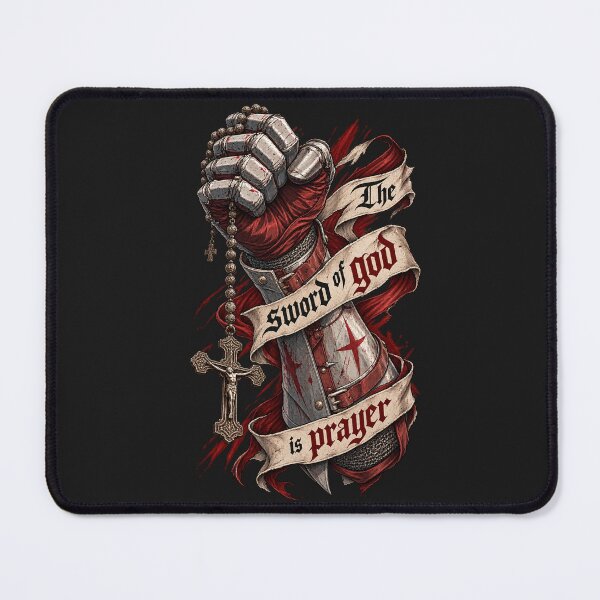 Item preview, The Sword of God Is Prayer — Christian Crusader Medieval Design designed and sold by TheSilmarillion.