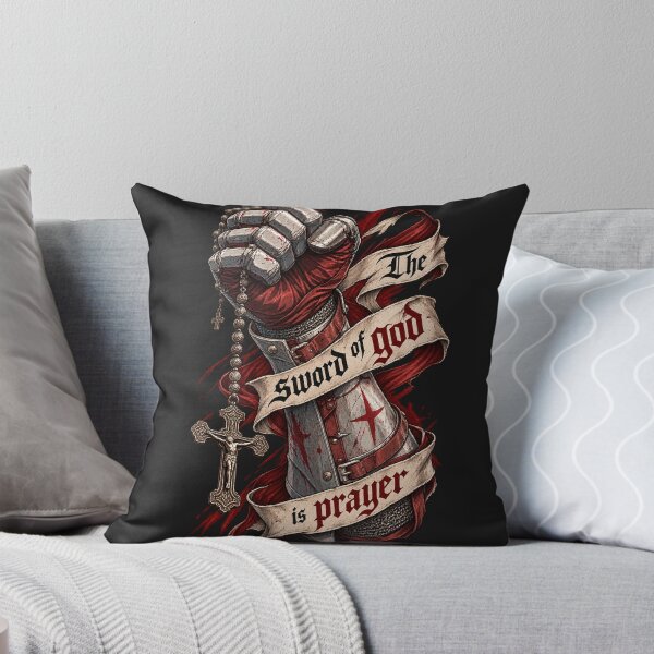 Item preview, The Sword of God Is Prayer — Christian Crusader Medieval Design designed and sold by TheSilmarillion.