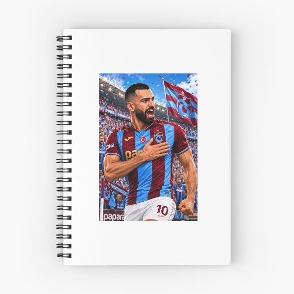 Item preview, Mohamed Salah in Trabzonspor Jersey | Photorealistic Studio Portrait  designed and sold by FlatInkStudio.