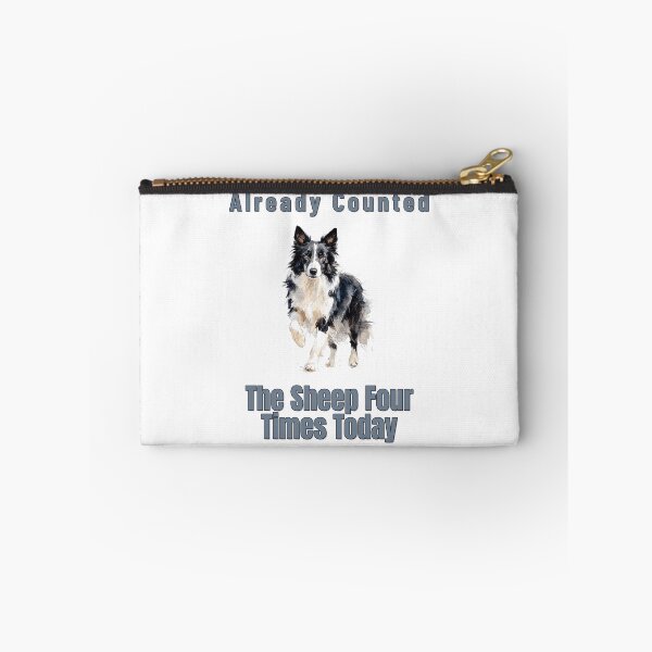 Item preview, Border Collie Counting Sheep Funny Insomnia Watercolour Tee designed and sold by NatureUnleashed.