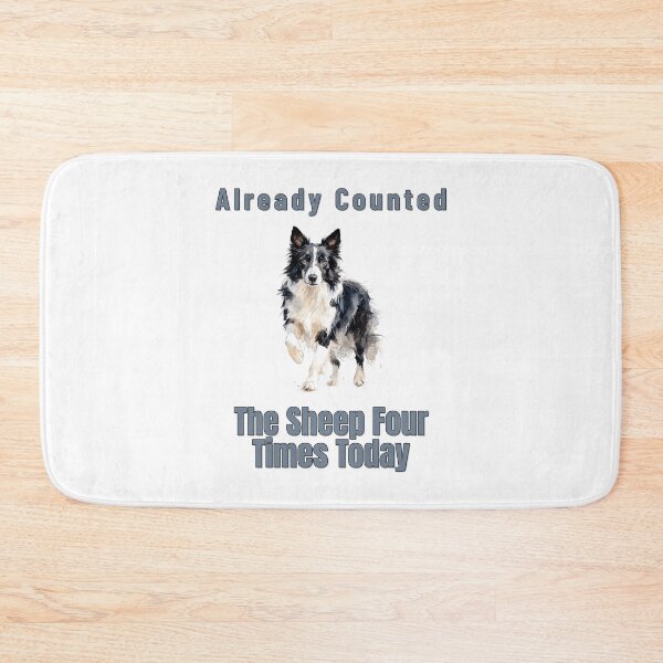 Item preview, Border Collie Counting Sheep Funny Insomnia Watercolour Tee designed and sold by NatureUnleashed.