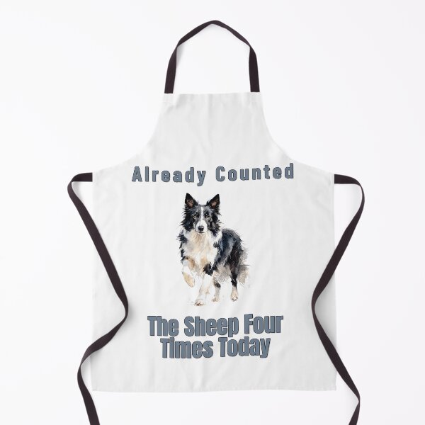Item preview, Border Collie Counting Sheep Funny Insomnia Watercolour Tee designed and sold by NatureUnleashed.