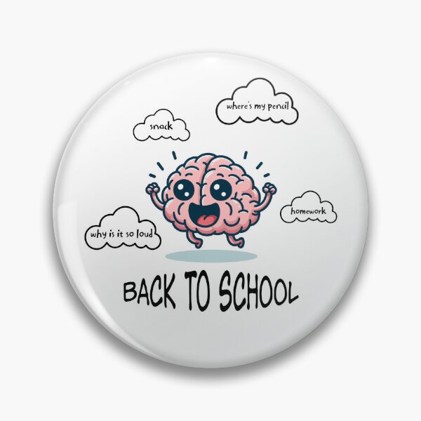 Item preview, Back To School Neurospicy Brain ADHD Funny Racing Thoughts designed and sold by lenalenspod.