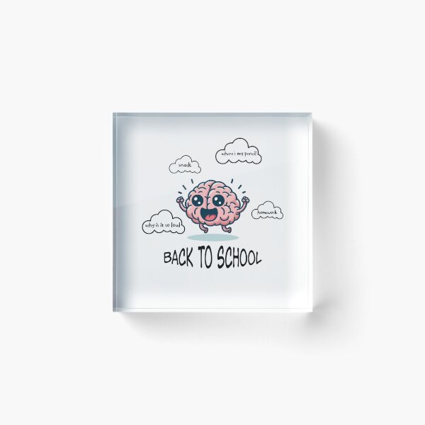 Item preview, Back To School Neurospicy Brain ADHD Funny Racing Thoughts designed and sold by lenalenspod.